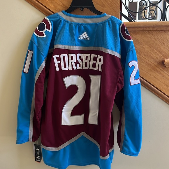 Adidas NHL Forsberg Jersey Size 52 Blue,Wine New with tag - Picture 3 of 6